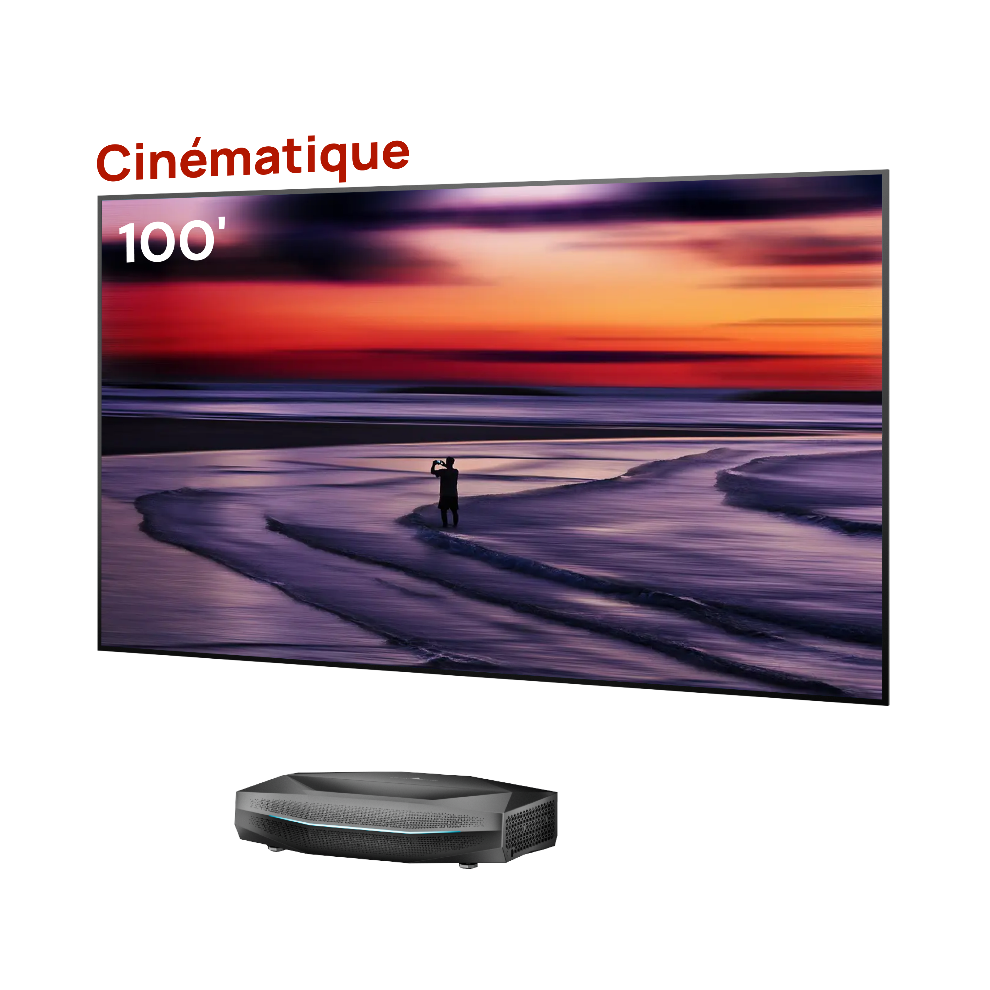 Aetherion Pro + Écran ALR Cinématographique 100''-120''