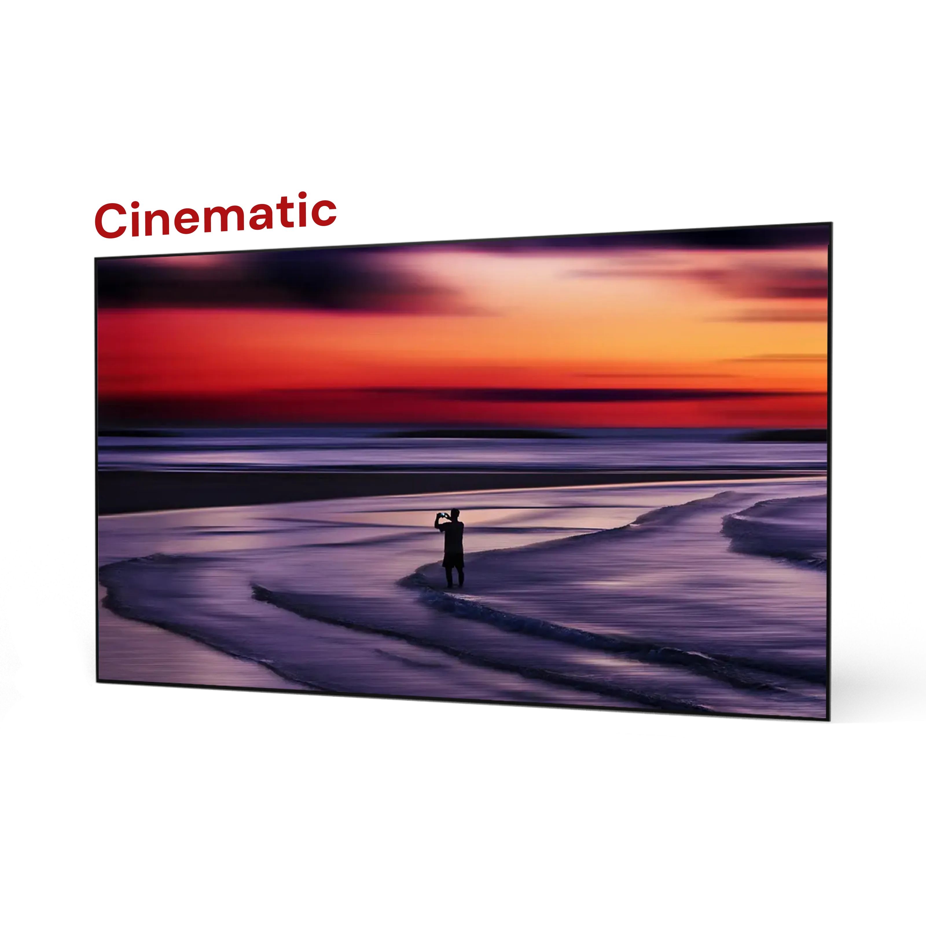 Écran ALR cinématographique lenticulaire de 100'' à 132''