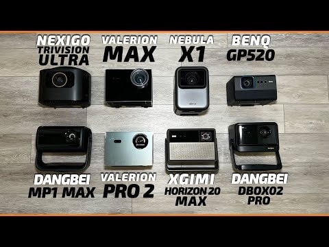 Test ultime des projecteurs laser 4K en 2025 : Valerion MAX, XGIMI, Nebula, Dangbei, Nexigo, BenQ